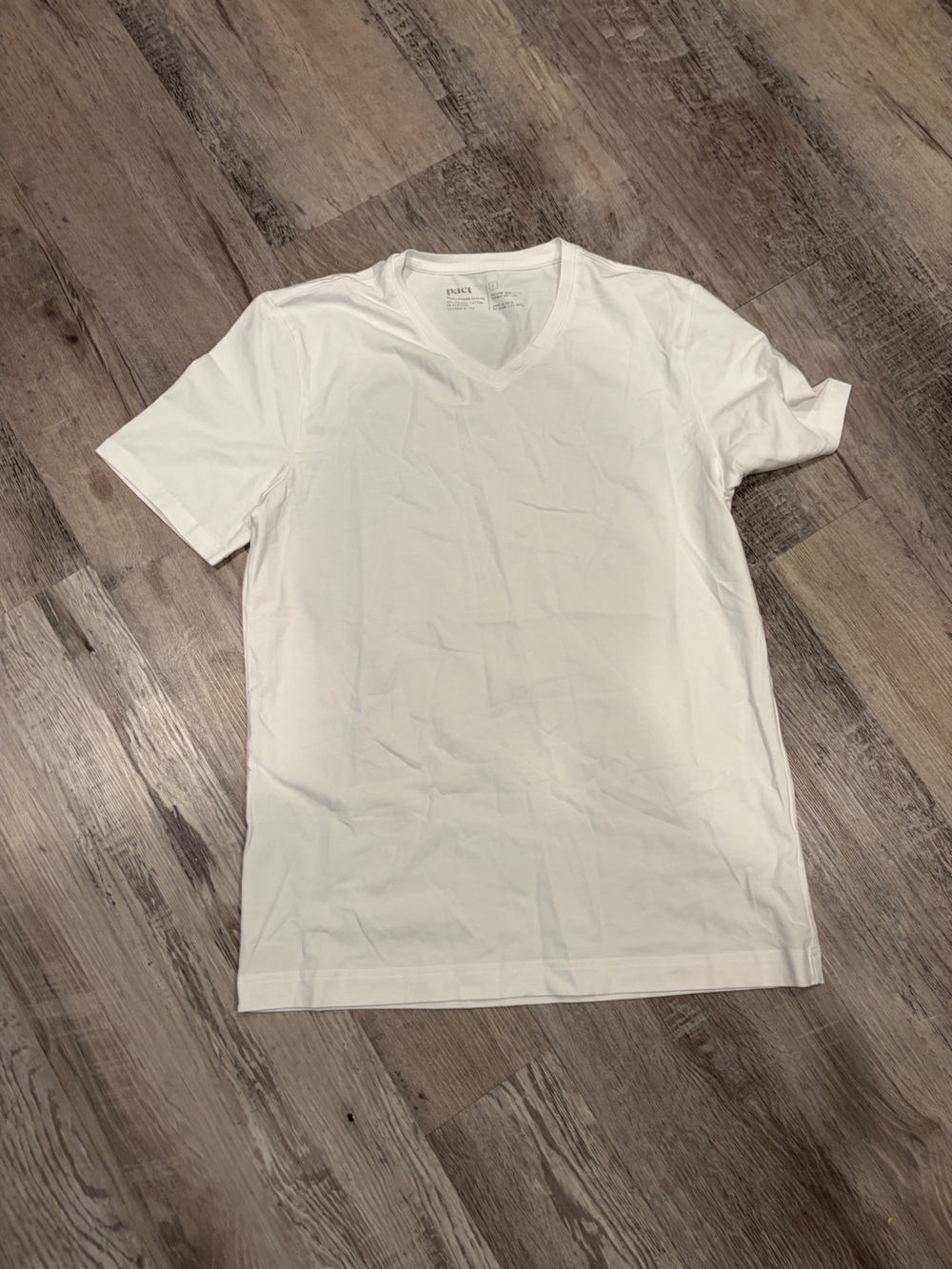 Pact White Short Sleeve Men's Crew T-Shirt
